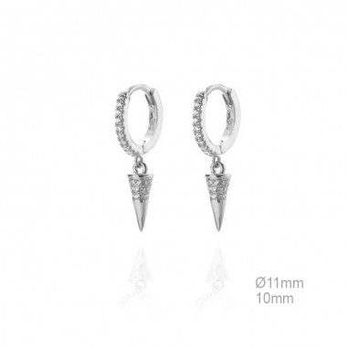 Pendientes Aro 12mm Circ Pincho Circ