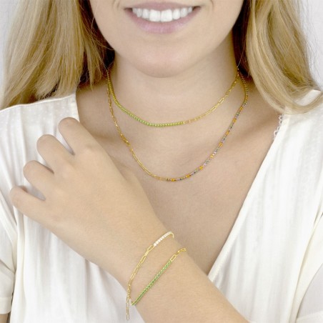 Pulsera de Plata de Ley con circonitas