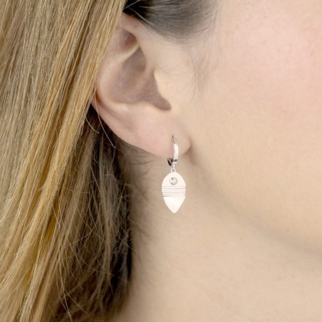 Silver Earrings with Cubir Zirconium