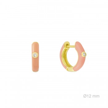 Silver earrings with cubic...