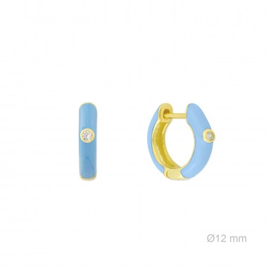 Silver earrings with cubic zirconium