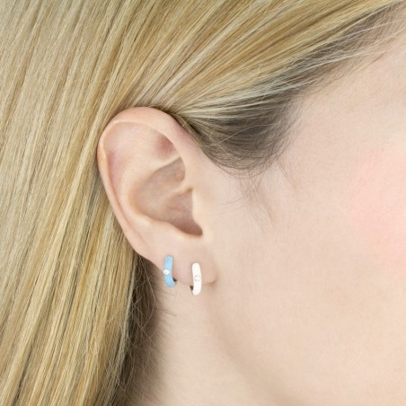 Brincos de Prata Esterlina e zircônia