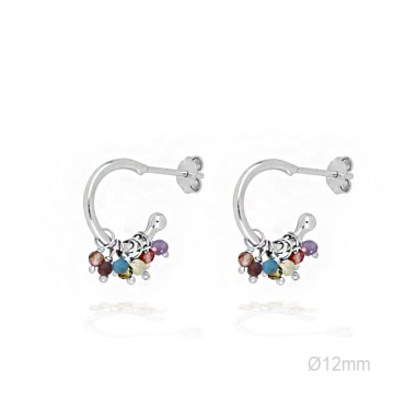 Boucles d'oreilles Perle/Gemme