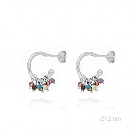 Boucles d'oreilles Perle/Gemme