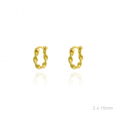 Boucles d'oreilles Argent lisse