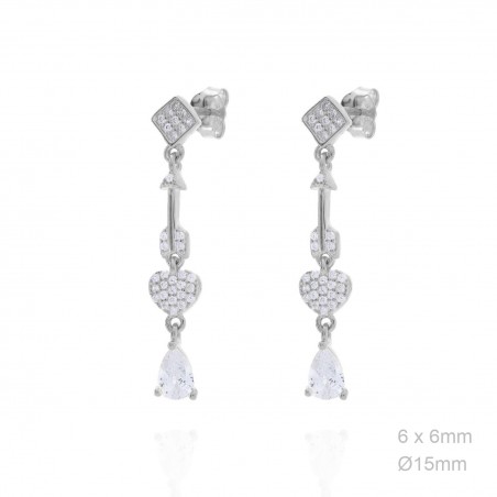 Boucles d'oreilles Zircons