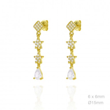 Boucles d'oreilles Zircons