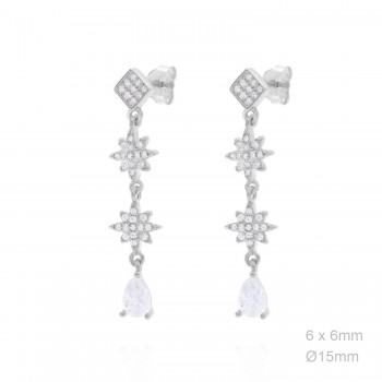 Boucles d'oreilles Zircons