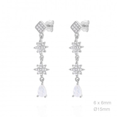 Boucles d'oreilles Zircons