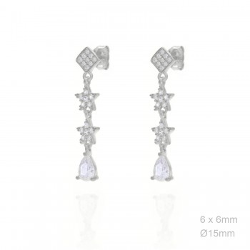 Boucles d'oreilles Zircons