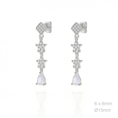Boucles d'oreilles Zircons