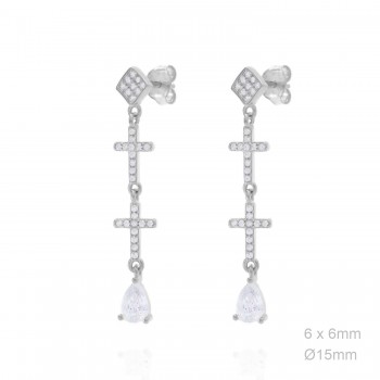 Boucles d'oreilles Zircons