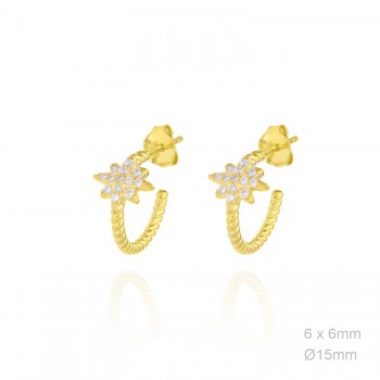 Boucles d'oreilles Zircons