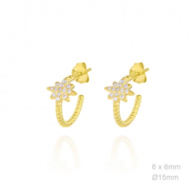 Boucles d'oreilles Zircons