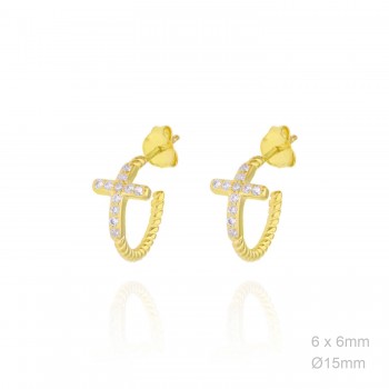 Boucles d'oreilles Zircons