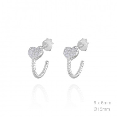 Boucles d'oreilles Zircons