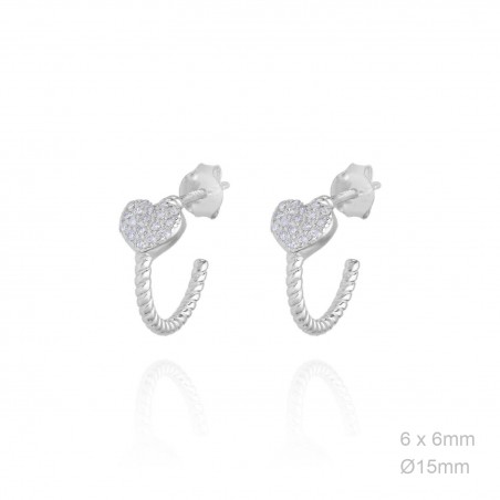 Boucles d'oreilles Zircons