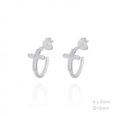 Boucles d'oreilles Zircons