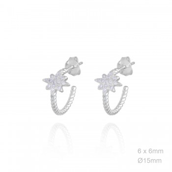 Boucles d'oreilles Zircons