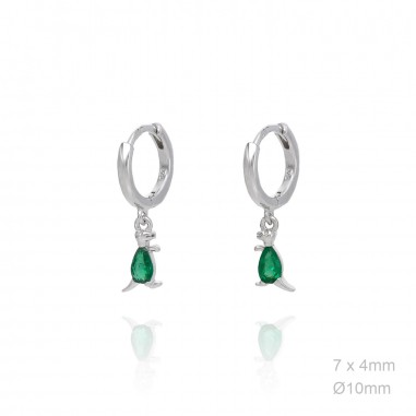 Boucles d'oreilles Zircons