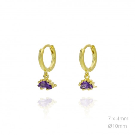 Boucles d'oreilles Zircons