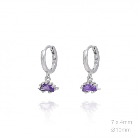 Boucles d'oreilles Zircons