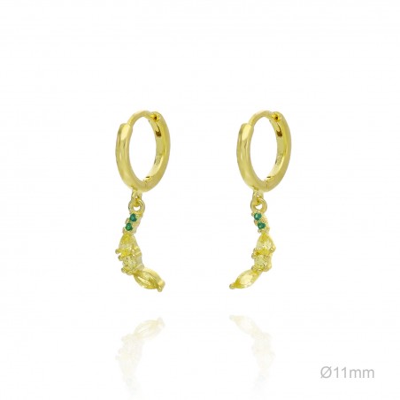 Boucles d'oreilles Zircons