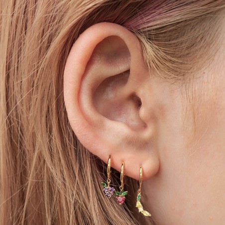 Pendientes Aro Dorado Manzana Circ