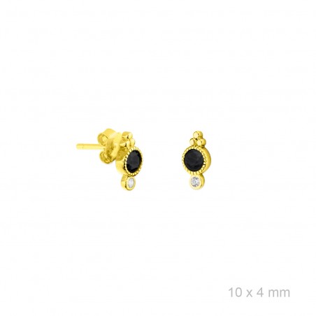 Brincos de Prata Esterlina e Zircônia