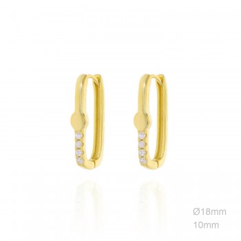 Pendientes Aro Rectangulo...