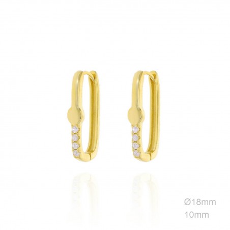 Boucles d'oreilles Zircons