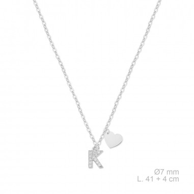 Sautoir en Argent avec oxyde de zirconium | K