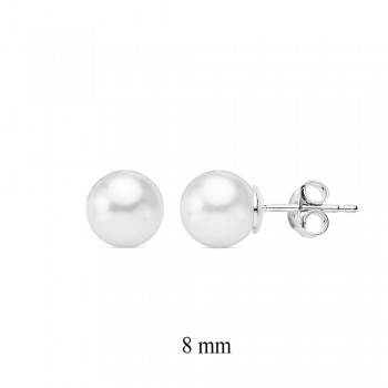 Boucles d'oreilles Perle/Gemme