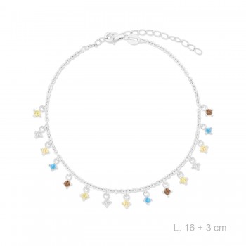 Pulsera de Plata de Ley con...