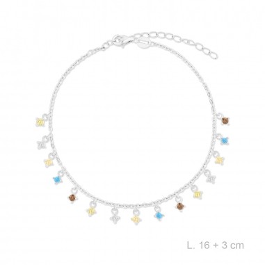 Bracelet en Argent avec oxyde de zirconium