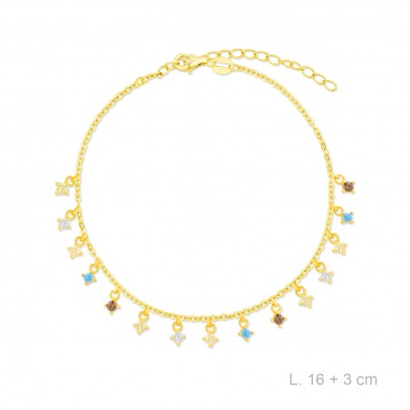 Pulsera de Plata de Ley con circonitas