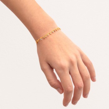 Silver bracelet with cubic... 2