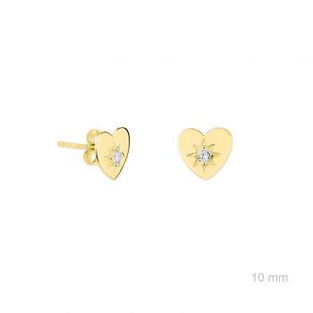 Silver Earrings with Cubir...