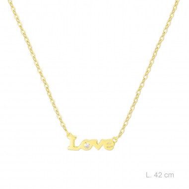 Silver neckalce with cubic zirconium