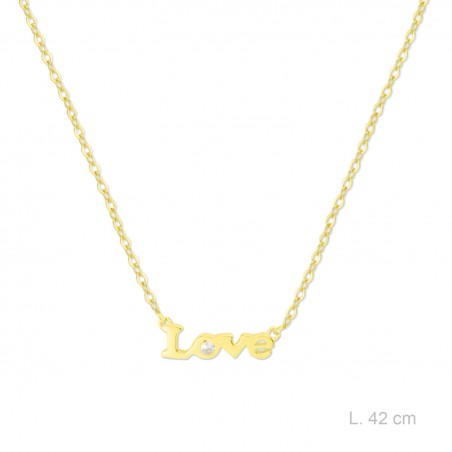 Gargantilla de Plata de Ley y circonita