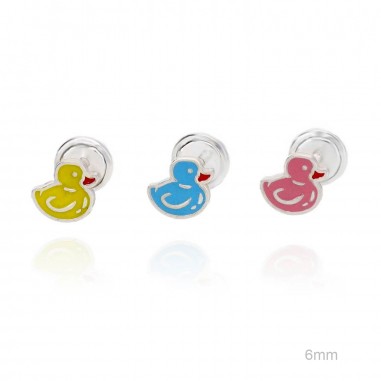 Boucles d'oreilles Argent lisse