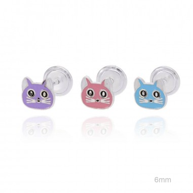 Boucles d'oreilles Argent lisse