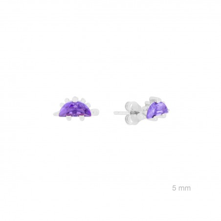 Brincos de Prata Esterlina com zircônia