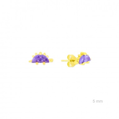 Silver earrings with cubic zirconium