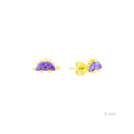 Brincos de Prata Esterlina com zircônia