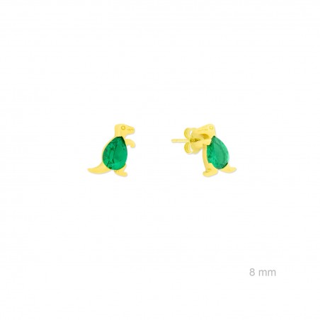 Silver earrings with cubic zirconium