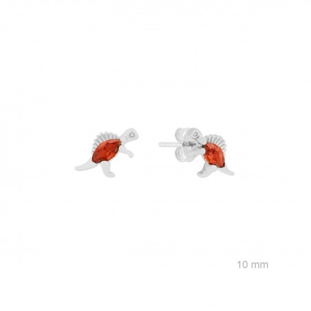 Silver earrings with cubic zirconium