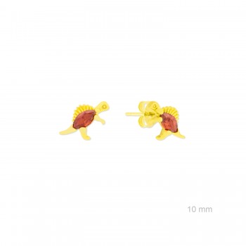 Silver earrings with cubic...