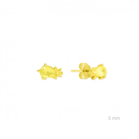 Brincos de Prata Esterlina com zircônia