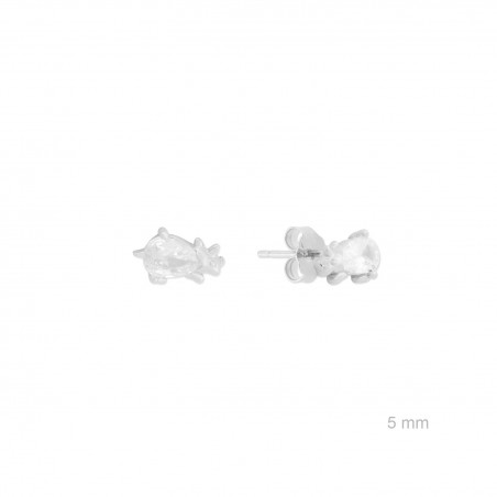 Boucles d'oreilles en Argent avec oxyde de zirconium